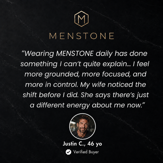 MENSTONE® Black Onyx & Lavastone Bracelet