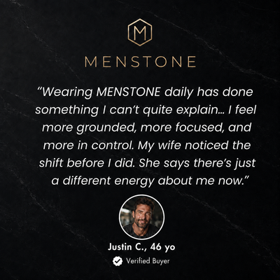 MENSTONE® Black Onyx & Lavastone Necklace